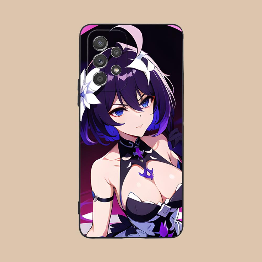 HSR Seele Матовый ТПУ Чехол для Мобильного Телефона для Samsung Galaxy A56 55 54 53 52 51 36 35 34 23 16 15 5G Цветной Чехол