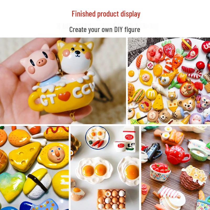 Набор белой самозатвердевающей глины Ladoll 500 г - DIY-глина для лепки фигурок, не требующая обжига