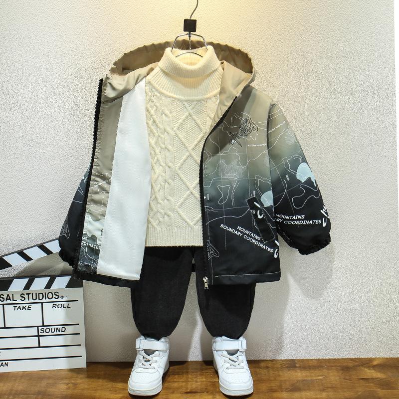 Детская повседневная куртка весна-осень для мальчиков модная штормовая куртка