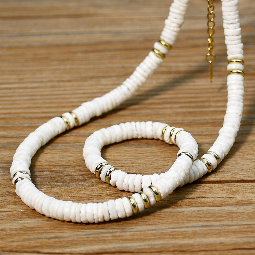 Ожерелье из ракушек Beach Vibes – натуральные богемные украшения для женской моды