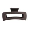 Rectangle Non-slip Hair Claw Crossing Teeth Spring Design Solid Color Frosted Large Shark Hair Clamp Hair Accessories