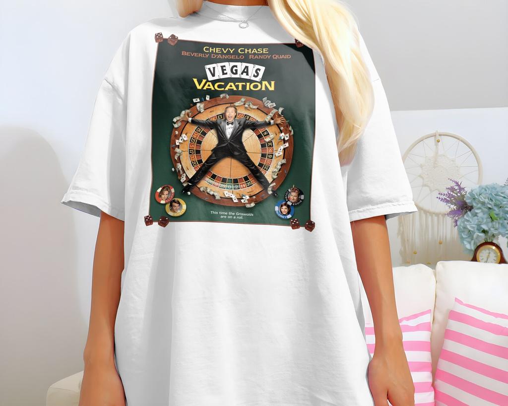 Vegas Vacation V1 Movie Poster Classic Movie Unisex T-Shirt all sizes S-5XL