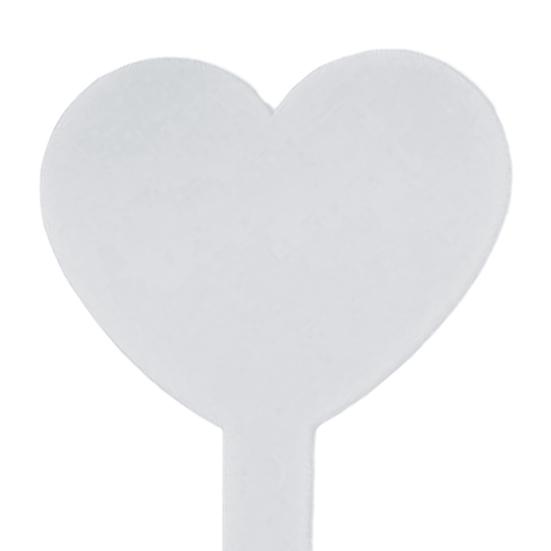 100 шт. Бирки для растений в форме сердца, водонепроницаемые садовые этикетки, многоразовые пластиковые маркеры для растений для цветочных горшков, клумб, травяных садов