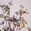Faux Berry Stems Realistic Red/Blue/Purple Berries Branches Artificial Fruits Picks for DIY Flower Arrangement Wedding Home Decor