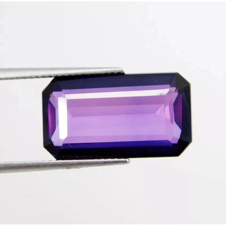 Emerald Cut Natural Purple Blue Taaffeite 14+ Ct Fabulous Certified Gemstone