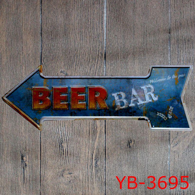 Arrow ,Special -Shaped Tin Painting ,Tin Sign ,Retro Home Explosives ,Theme Restaurant ,Bar Decoration