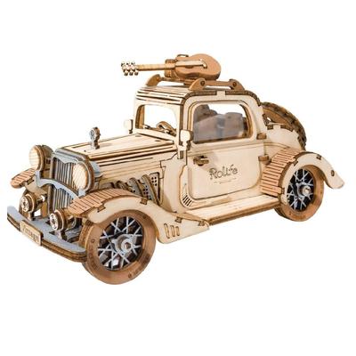 Руководство пользователя на японском языке Robotime 3D Wood Puzzle Ornament Series Tsukurunsu® [Официальная продажа/включен японский язык] (Старинная машина)