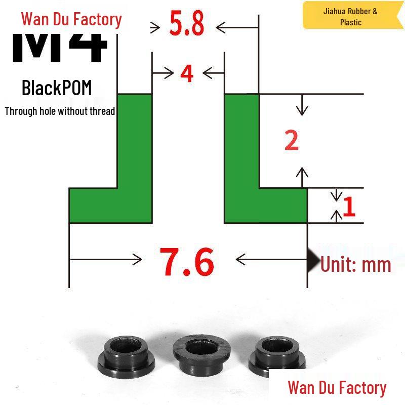 T-Shaped Nylon Insulating Bushing Spacer for M3-M35 Threads