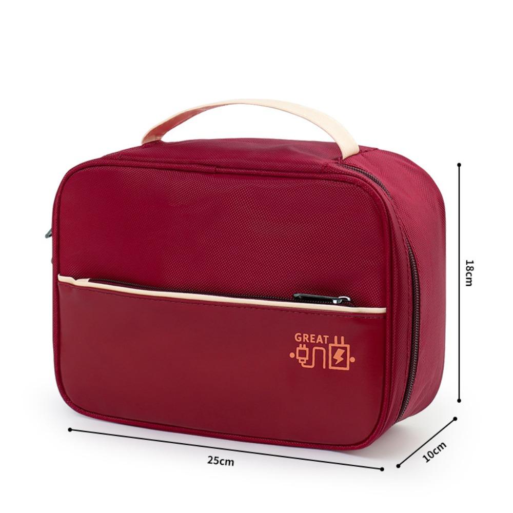 Portable Data Cable Storage Bag Waterproof Electronic Organizer Box Digital Storage Pouch