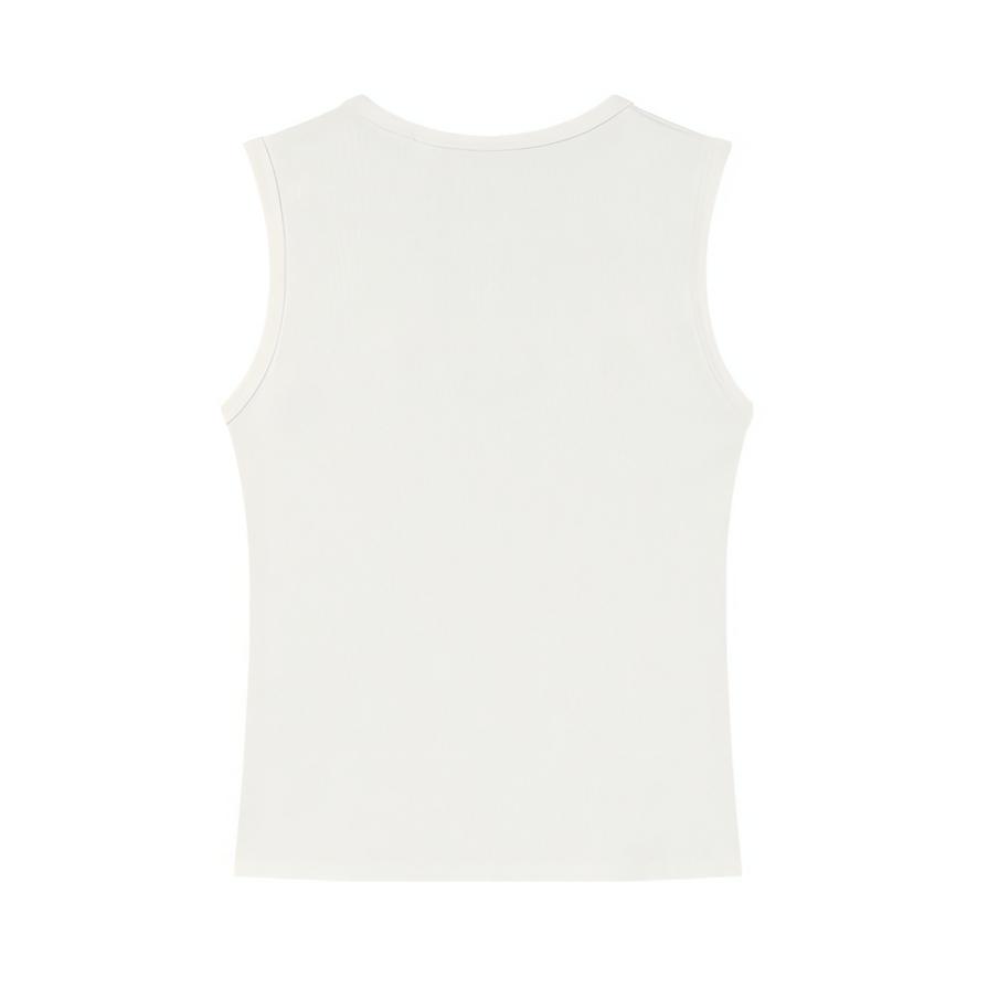 Fila Наследие Мода Повседневный Универсальный Приятный к коже Мягкий Удобный Спортивный Майка Женские Топы F11W538111F-WT