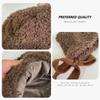 Windproof Lamb Wool Cap Balaclava Women Lei Feng Hat Cute Winter Plush Beanies  Girls