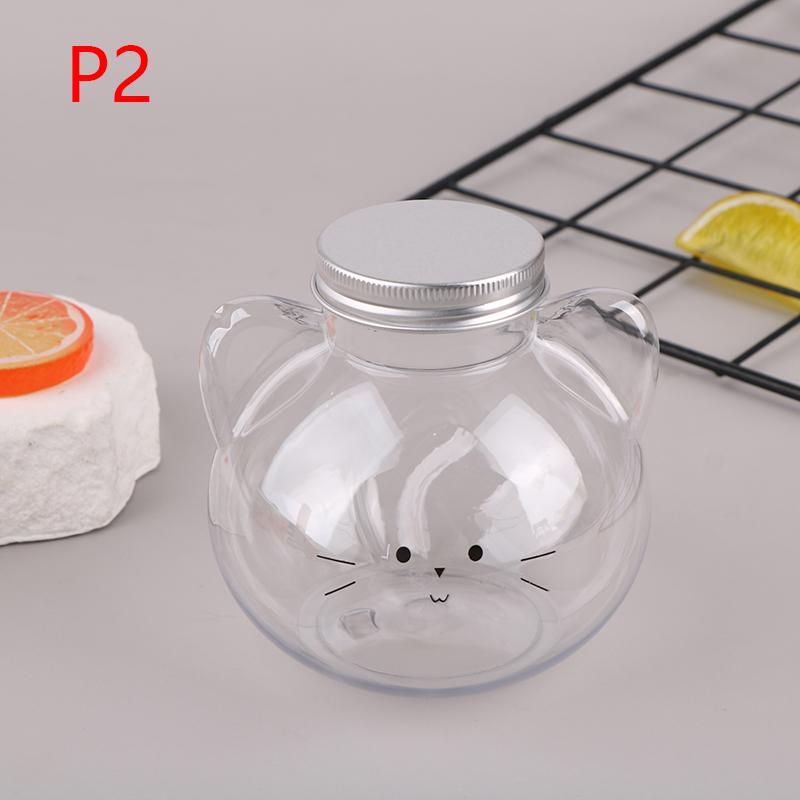 Kawaii бутылки для воды для кошек для молока, чая, кофе, сока, портативная чашка для питья, домашняя прозрачная бутылка для приготовления сока, бутылка для напитков, не содержащая BPA