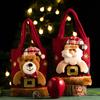 Christmas Gift Bag 3D Santa Claus Snowman Deer Candy Bag Reusable