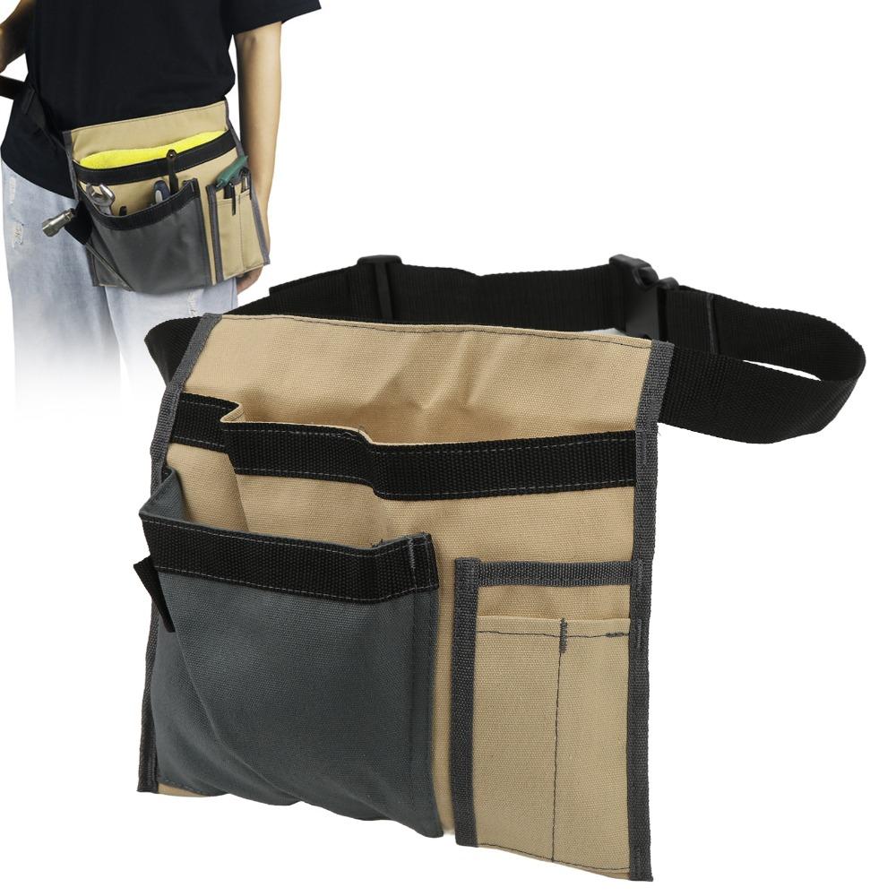 Canvas Waist Hanging Bag Adjustable Belt Storage Bag Canvas Organizer  Electrician Maintenance