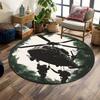 Multiple sizes Helicopter military operation canopy Print Round Carpet Living Room Bedroom Table Chair Sofa Decorative Carpet