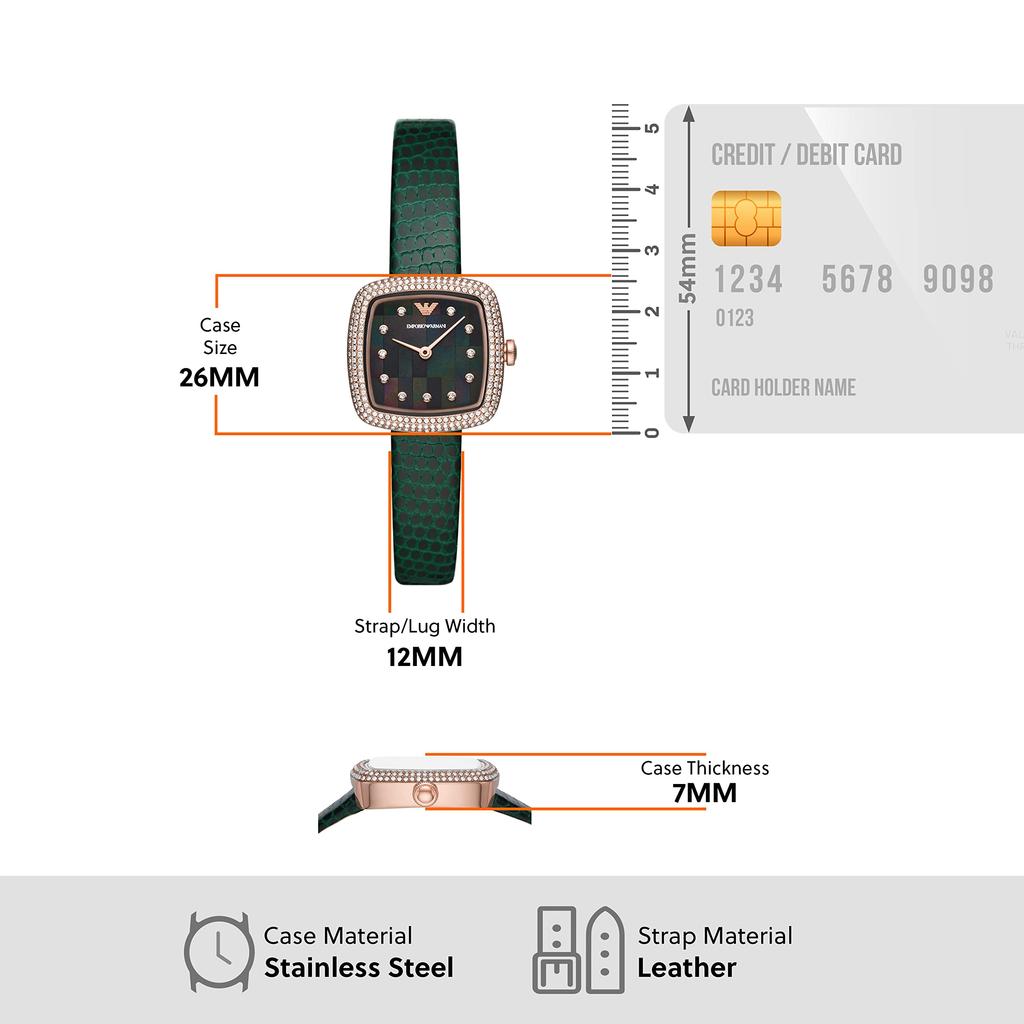 Часы NA AR11497 Зеленые [Emporio Armani] Женские