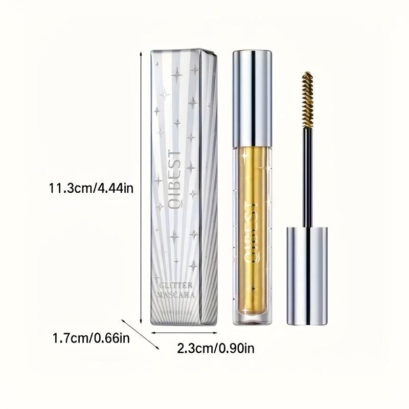 1pc Glitter Diamond Mascara Sparkly Snowflake Waterproof Smudge-proof Eyelash Makeup For Music Festival