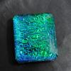 Emerald Cut Lab-Created 78.55 ct Multi-Color Ammolite Loose Gemstone for Jewelry Making and Crafts