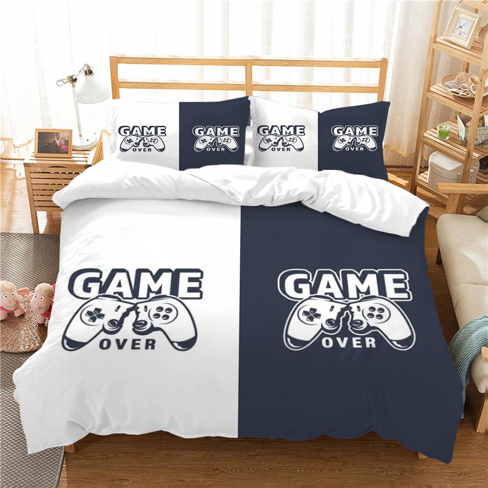 Постельное белье с 3D принтом геймера, пододеяльник, домашний декор для спальни, наволочка, пододеяльник из полиэстера