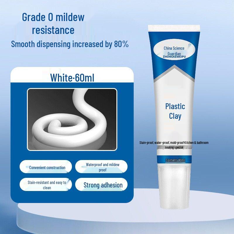 Водостойкая пластиковая стальная глина: Заполнитель щелей, Герметик для кромок, Защита от плесени, Прочный клей для ванной и кухни