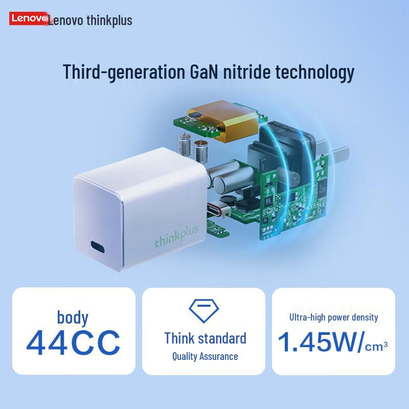 Lenovo thinkplus 65W GaN USB-C Nano Mini Adapter