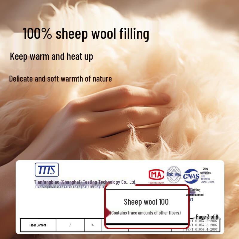 Miiow Men's 100% Wool Thickened Thermal Knee Protection Pants