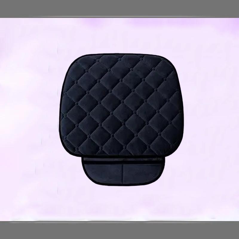 Универсальный противоскользящий теплый зимний чехол для сиденья внедорожника, подушка для переднего и заднего сиденья, льняная подушка, дышащий защитный коврик, автомобильные аксессуары