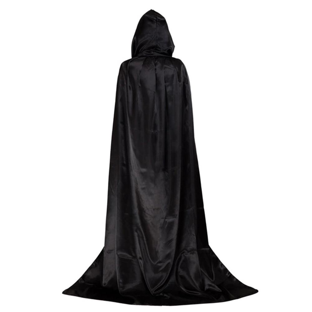 Костюм для косплея для взрослых и детей, Хэллоуин, Плащ, Двусторонний, Черно-красный, Бархатная мантия, Накидка, Колдовской, Волшебный, С капюшоном, Плащ вампира, Для Хэллоуина