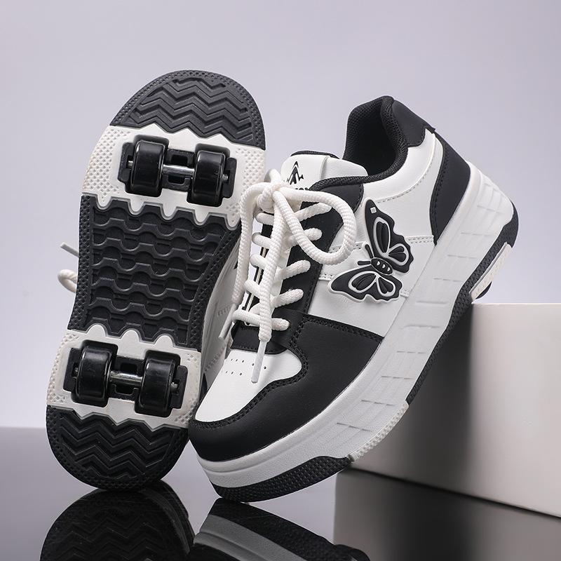 Student Runaway Shoes FourWheel Children'S Roller Skates Boys And Girls Removable UltraLight Version Shoes With Wheels