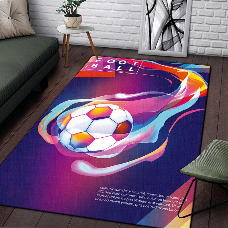 3d футбольный спортивный силуэтный ковер с узором для гостиной, коврики для кемпинга, пикника, противоскользящий коврик, коврик для ползания, подарок для фанатов