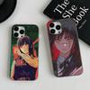 Чехол для телефона Аса Митака Человек-бензопила Аниме Манга Для IPhone 16 15 17 Pro 11 12 13 14 Pro Max Plus Мягкий Силиконовый Чехол с Волнообразным Рисунком
