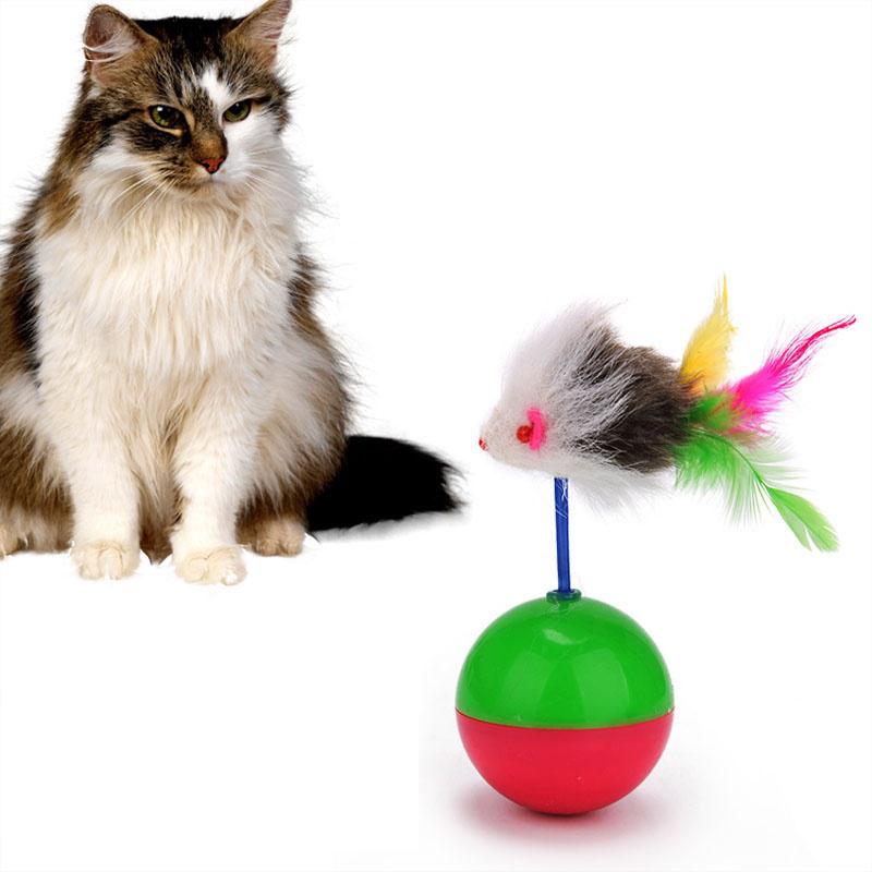Кошка, котенок, забавная мышь, стакан, мяч, пластиковый тизер, игровая шуршащая игрушка