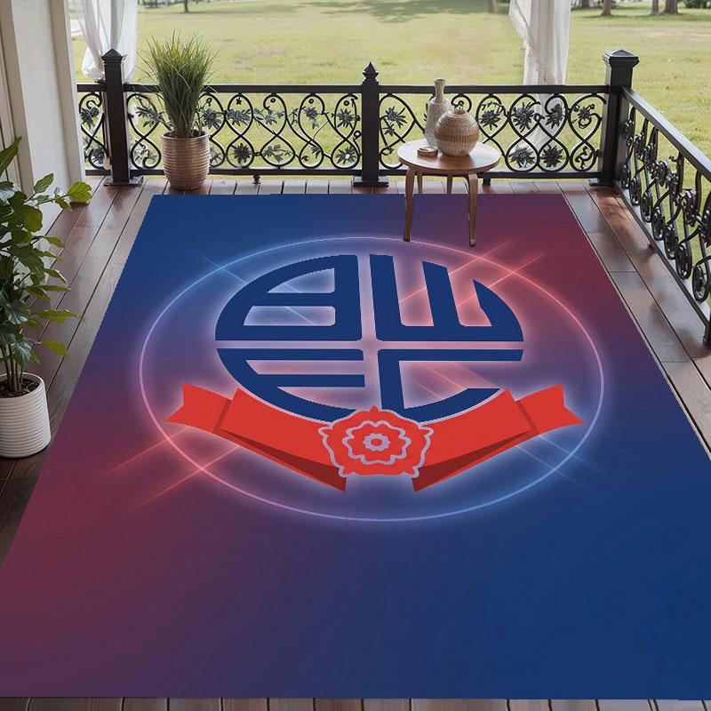 Soft Floor Carpet Bolton Wanderers FC Pattern Area Rug Decorative Mat For Home Room Decoration