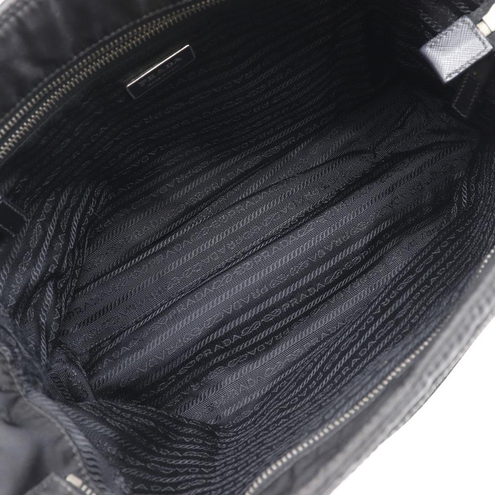 PRADA Tote Bag BR2311 NERO black Nylon/leather Women Used