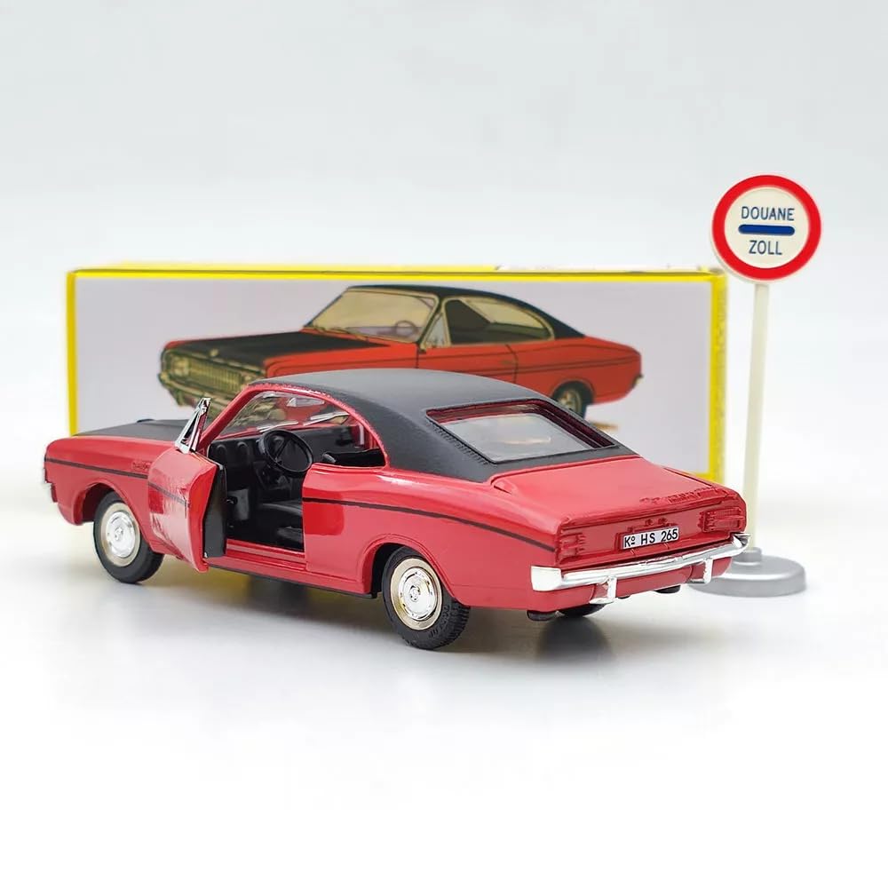 DINKY TOYS 1/43 Опель Коммодор Купе Красный с надписью Commodore Coupe Переиздание Миниатюрный автомобиль
