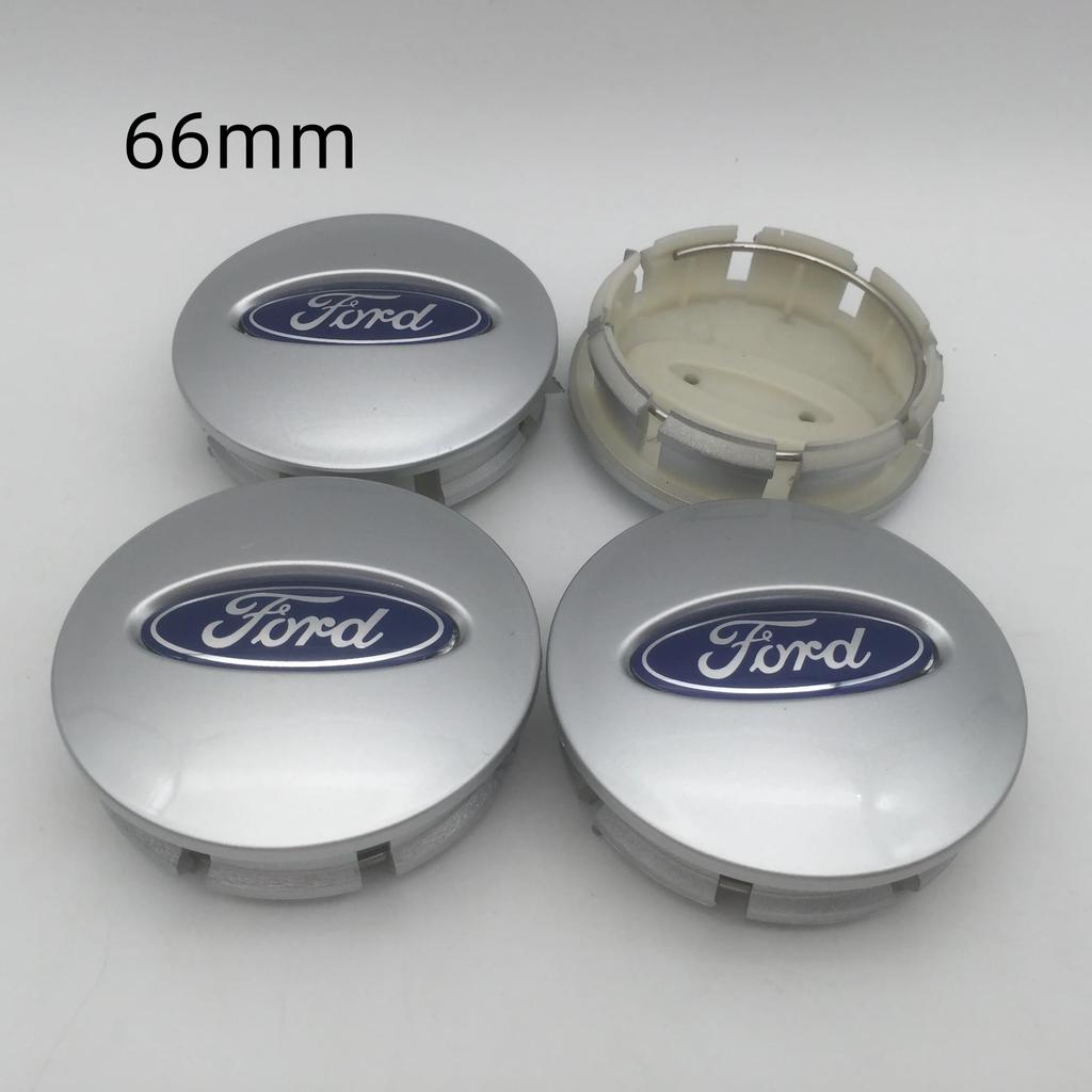 Car Sticker 4pcs 3D for ford 66mm blue/black/silver Car emblem Wheel hub Center Cap Badge covers sticker Decal styling auto Acce