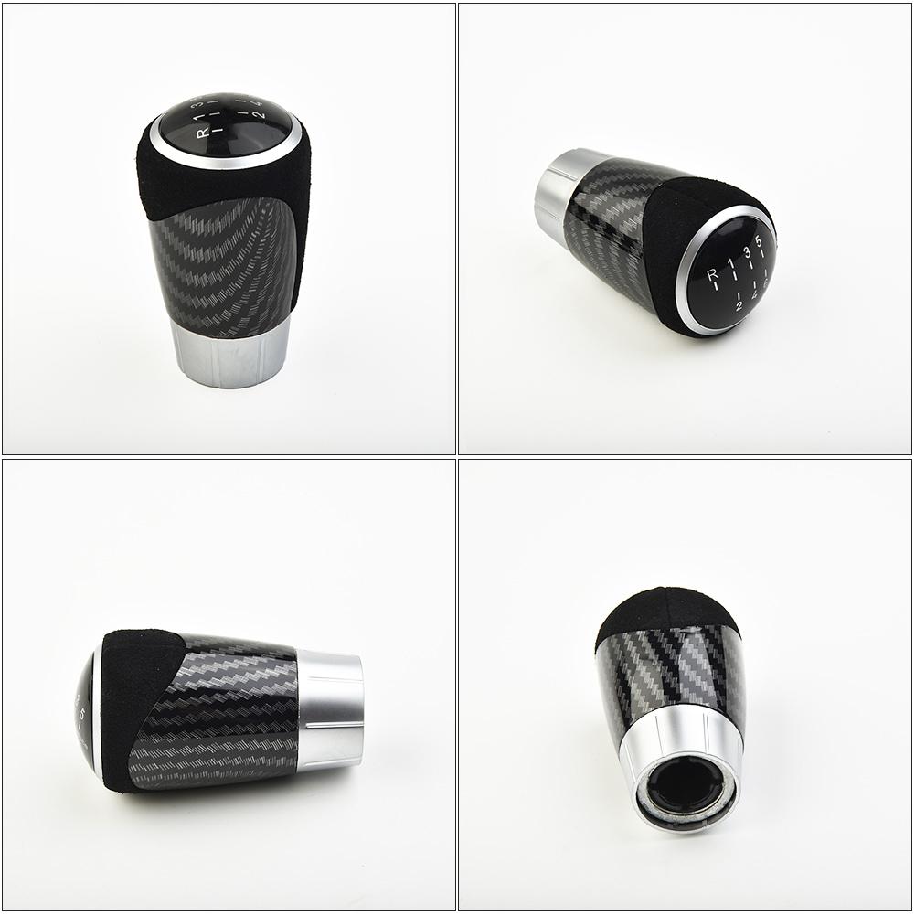 Ручка переключения передач с 5 и 6 скоростями, карбоновый узор, ручной рычаг для BMW E81 87 E46 E90 E91 E92, запасные части для салона