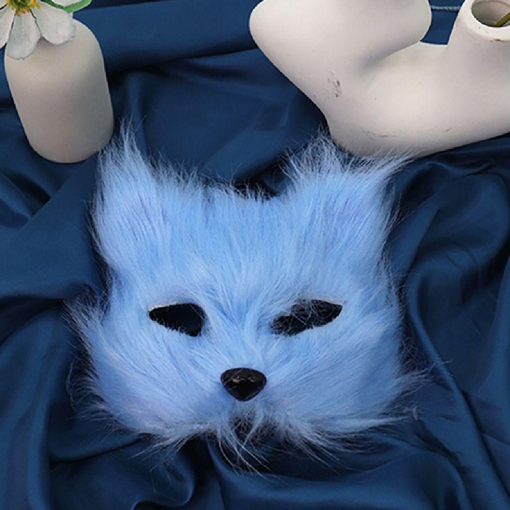 Realistic Half Face Mask Cartoon Masquerade Mask Ghost House Decor Eye Mask  Costume Party Supplies