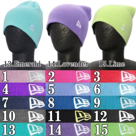 Длинная вязаная шапка New Era темно-алого цвета