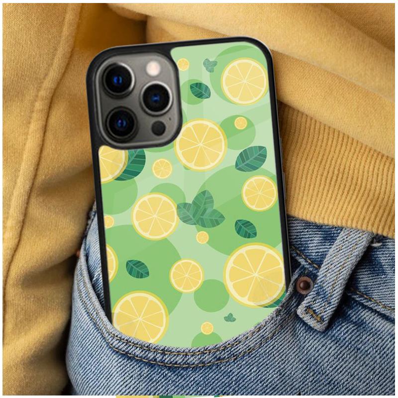 Cartoon Lemon Avocado Peach Fruit Soft Phone Case for iPhone 17 Air 16e Pro max 15 Pro 13 14 Plus 11 12 MagSafe Magnetic Coque