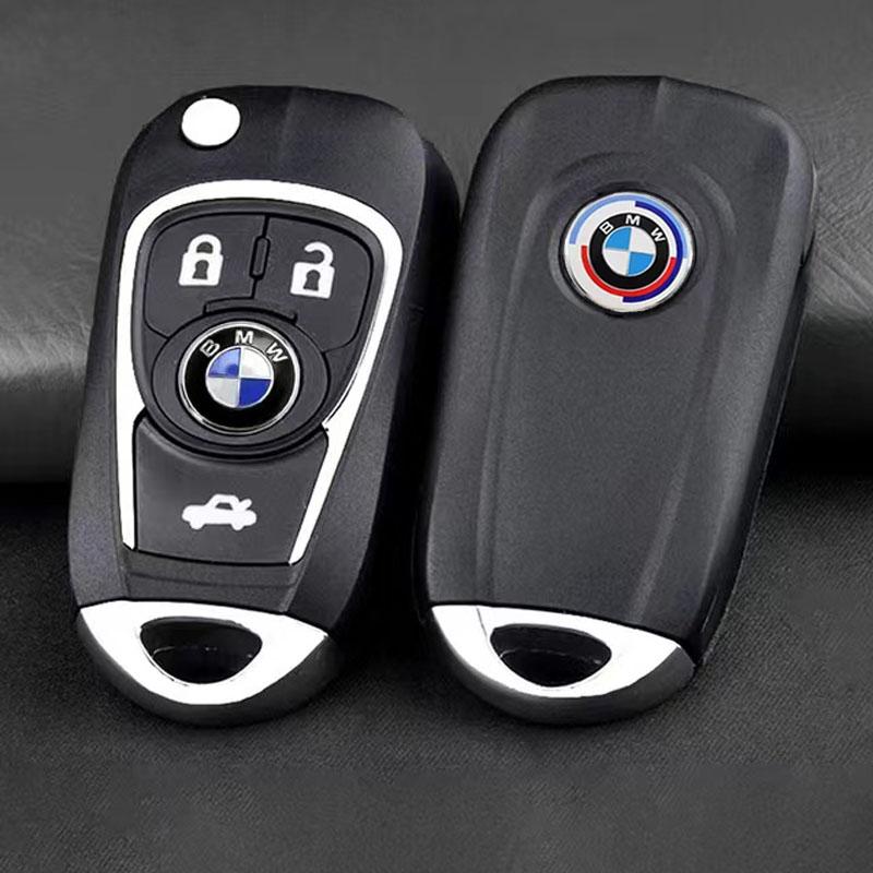 SHEJ3 5/10Pcs 11mm 14mm Car Key Emblem Stickers Auto Door Keyhole Logo Decals For BMW E46 E90 E60 F30 F10 E39 E36 G20 G30 E92 X5 E30