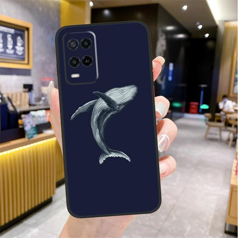 Чехол Волна Рыба Кит Море Для Oppo A96 A76 A16 A17 A18 A60 A80 A40 A38 A58 A78 A98 A94 A74 A54 A15 A57 A77 A5 Pro