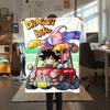 1 шт. Фланелевое одеяло с принтом Dragon Ball Super, Высокое качество, Для всех сезонов, Декор для дома, Тепло и уют, Идеально для рождественских подарков