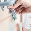 Foldable Drip Hanger with 32 Clips - Plastic Hanging Drying Rack for Clothes Underwear Socks
