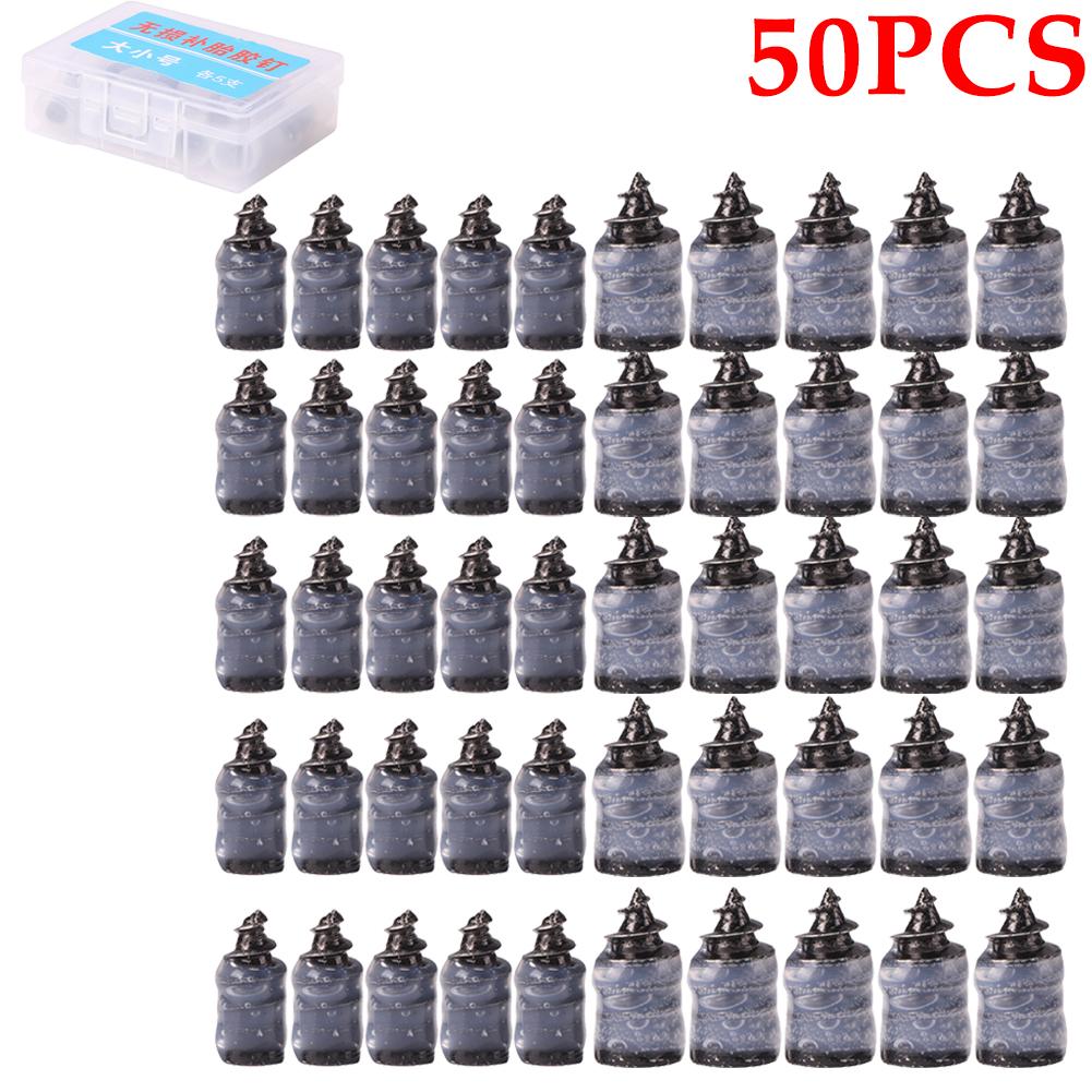 10-50 шт. автомобильные мотоциклетные вакуумные гвозди для ремонта шин, грузовики, скутеры, велосипедные шины, ремонт проколов, бескамерные инструменты, резиновые металлические аксессуары