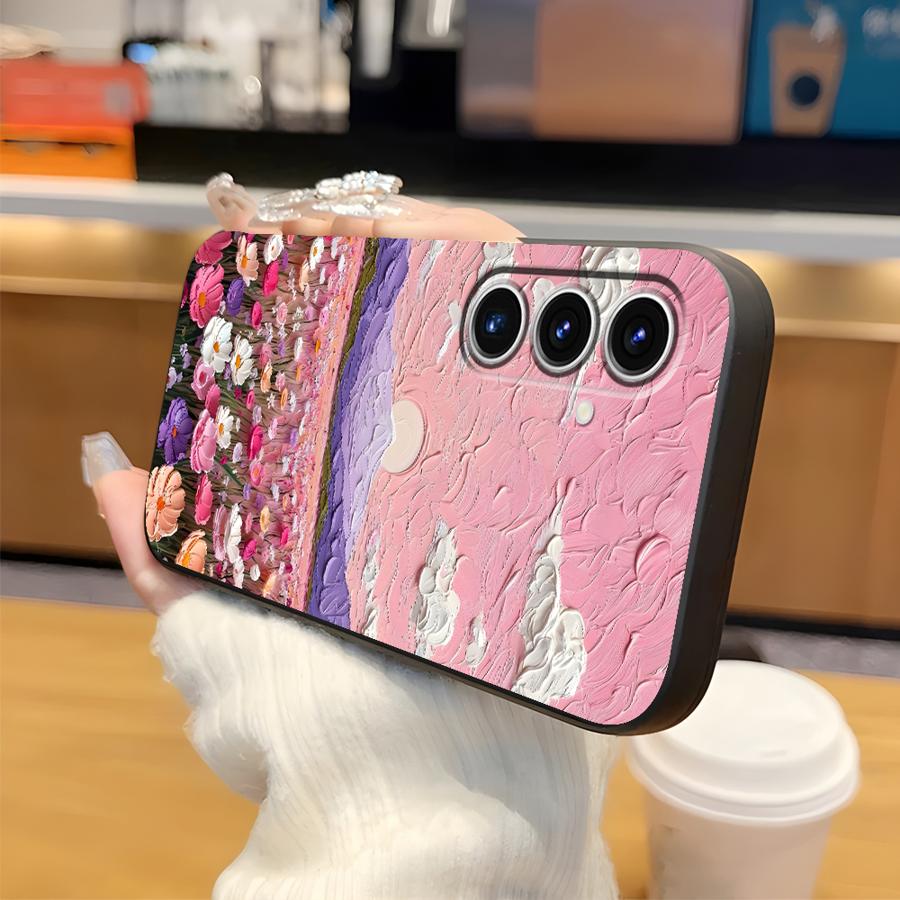 Креативный чехол-картина маслом с пейзажем для Samsung Galaxy A52 A36 A57 A15 A05 A53 A17 A25 A16 A06 A73 A51 A55 A37 A23