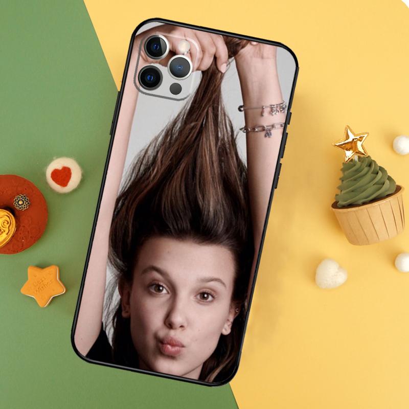 Чехол Millie Bobby Brown для iPhone 11 12 13 14 16 15 Pro Max Mini XS Max X XR SE2 7 8 14 16 15 Plus