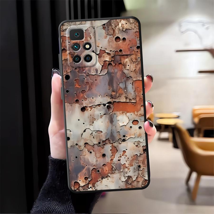 Чехол для телефона Funda для Xiaomi Redmi 13C A5 9A 9C 9T K60 12 12C A1 A2 Plus K40 K50 Игровой 10 Арт Ржавчина