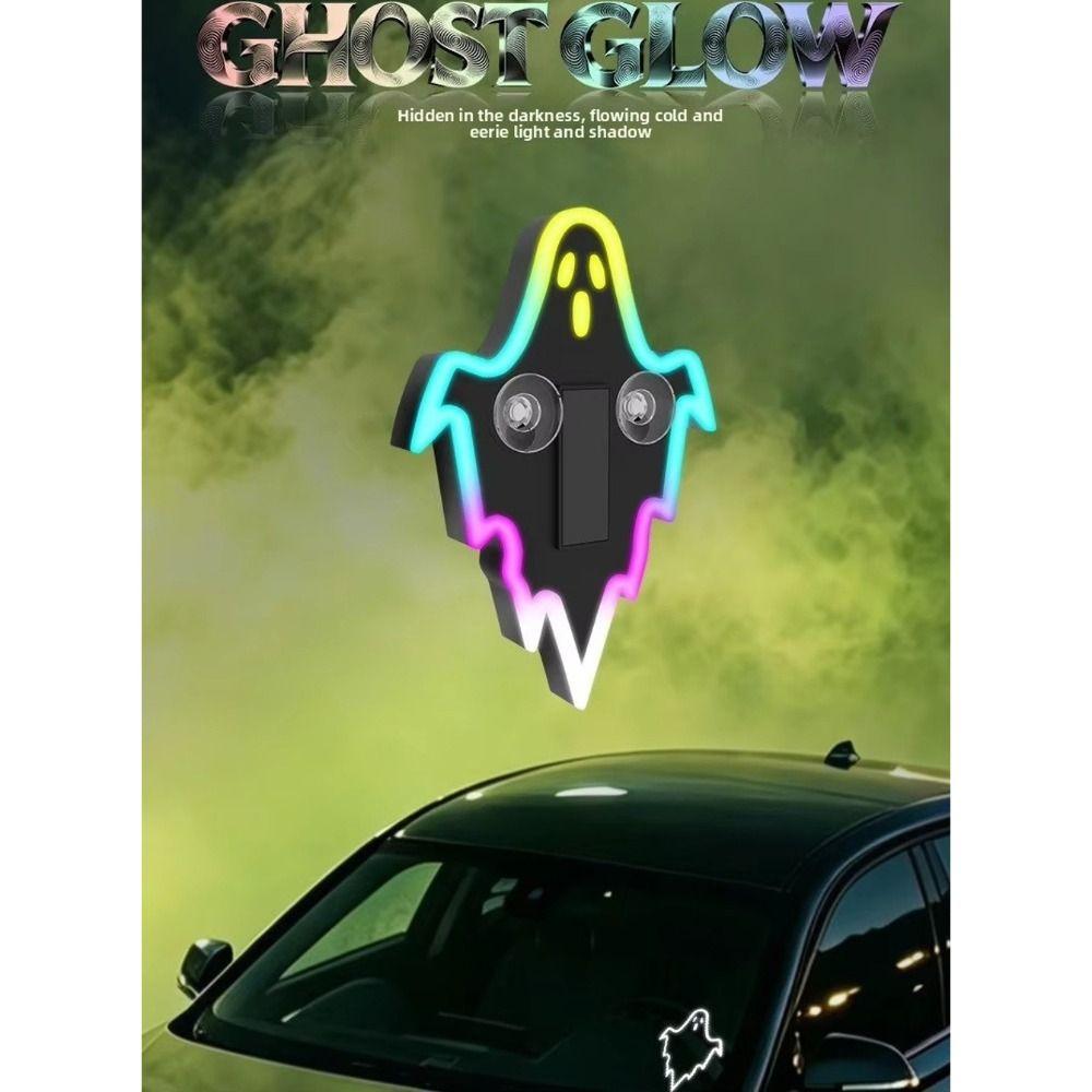 Solar Powered Car Ambient Light Type-C Charging Decorative Car Light Car Window Decoration