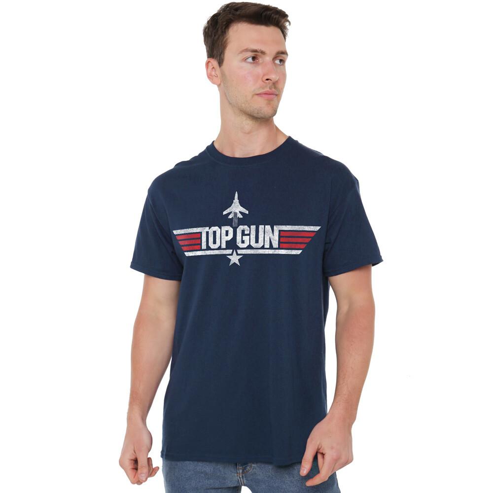Top Gun Logo T-Shirt S-2XL, Navy